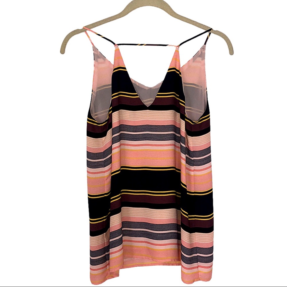 Women, Tops, Loft, Racerback, X-Small, Multi-Color Stripes - Picture 5 of 7